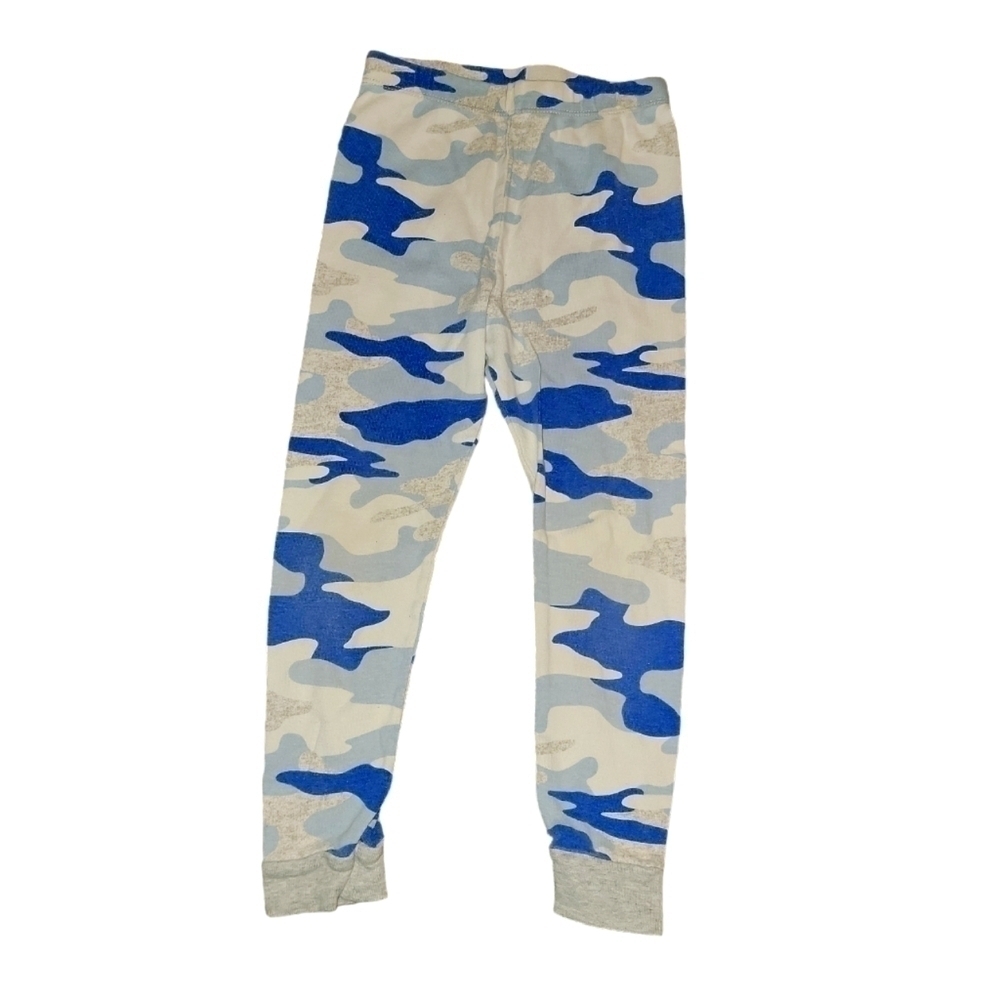 5/$25 Size 5T camouflage pajama pants blue white & gray. Elastic waistband